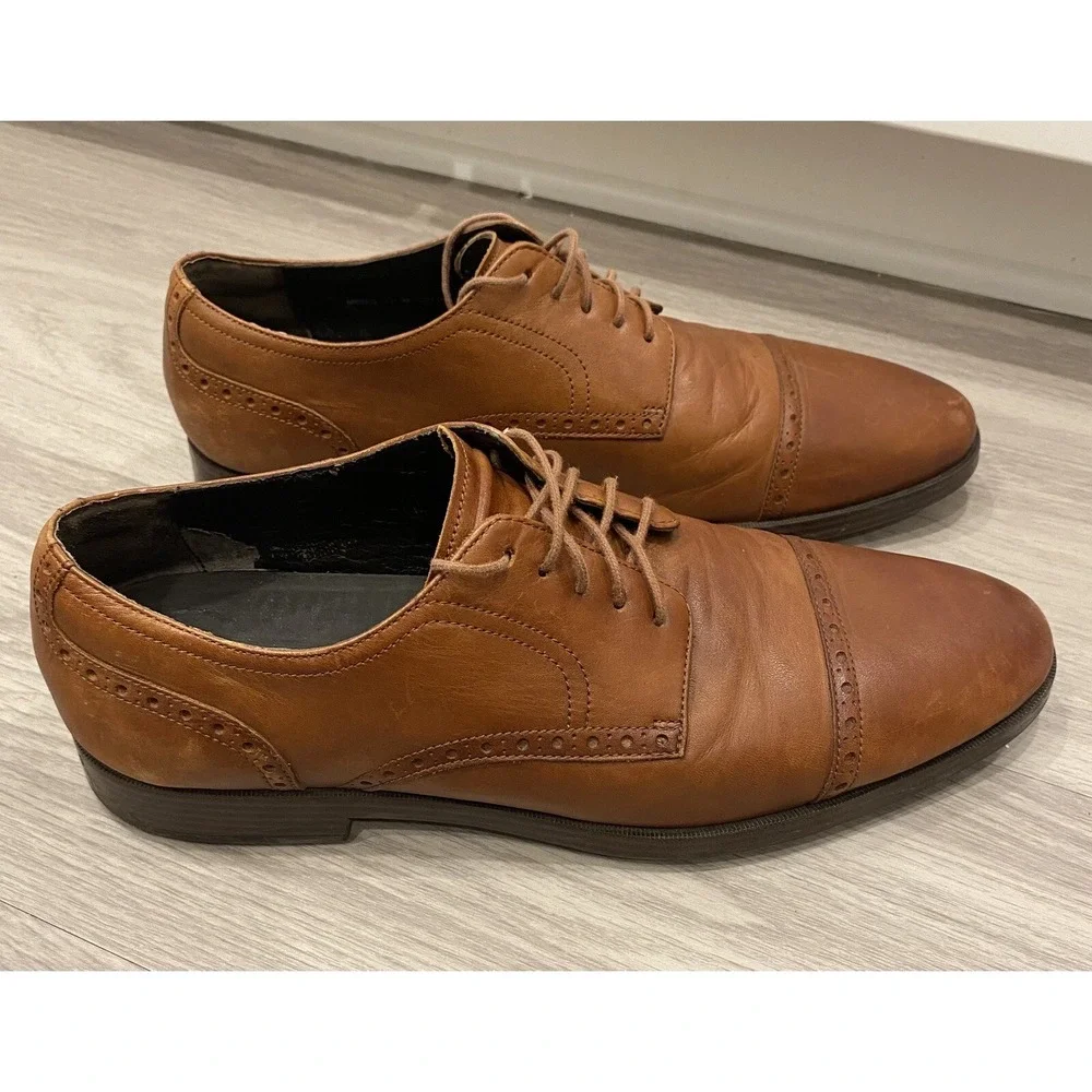 Cole Haan Men's Dress Shoes Jefferson Grand Cap‎ Toe Oxford C23791 Size 11 M